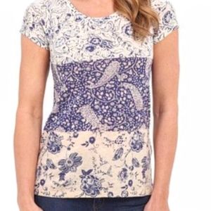 Lucky Brand floral zipper top
